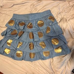 *NWOT* QOS- Polka Dot Tiered Skirt